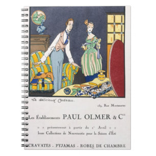 Caderno Espiral Propaganda para a coleção do verão de Paul Olme
