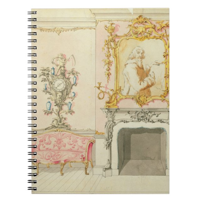 Caderno Espiral Proposta para um interior da sala de estar, (Frente)