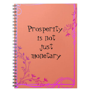 Caderno Espiral Prosperidade