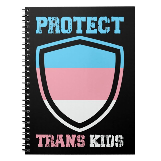 Caderno Espiral Proteger Crianças Trans (Frente)