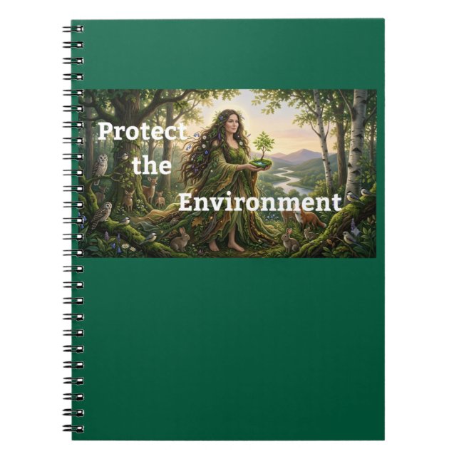 Caderno Espiral Proteger o Meio Ambiente  (Frente)