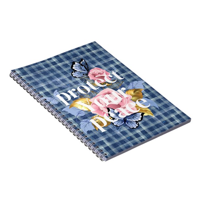 Caderno Espiral Proteja a sua paz (Lado Direito)