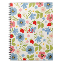 Caderno Espiral Protetor de Flores em Forma de Flor