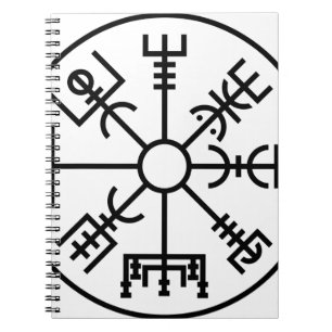 Caderno Espiral protetor Odin dos noruegueses do símbolo de Vikin