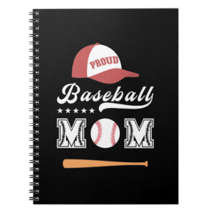 Caderno Espiral Proud Baseball Mom