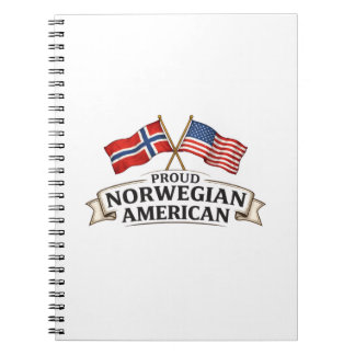Caderno Espiral Proud Norwegian American Notebook