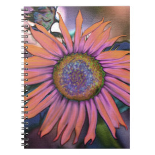 Caderno Espiral Psicodélico Girassol