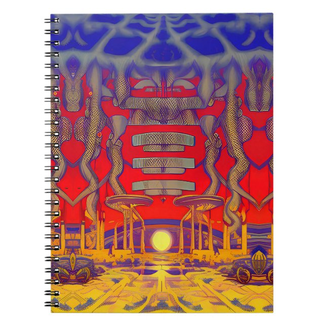 Caderno Espiral Psychedelic Dreamland (Frente)
