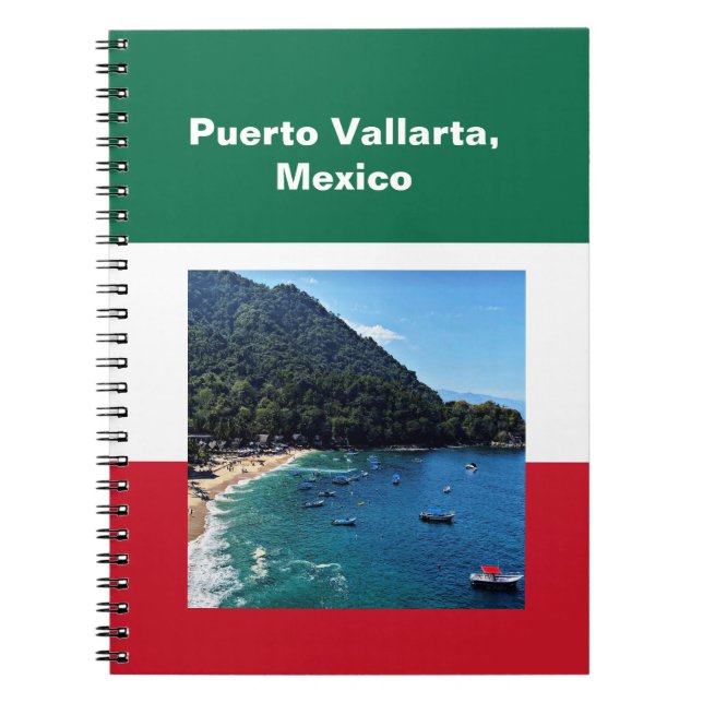 Caderno Espiral Puerto Vallarta, México (Frente)
