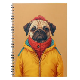 Caderno Espiral Pug
