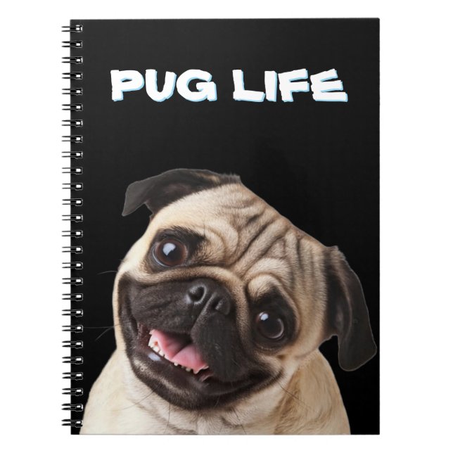 CADERNO ESPIRAL PUG NOTEBOOK  (Frente)