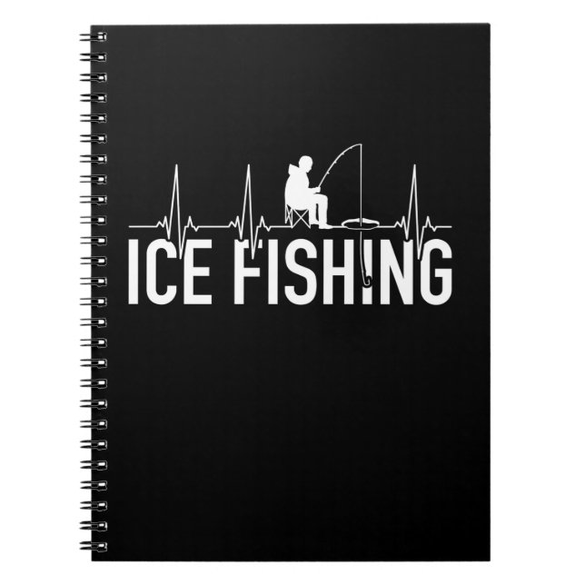 Caderno Espiral Pulso de Pesca do Gelo Fisher (Frente)