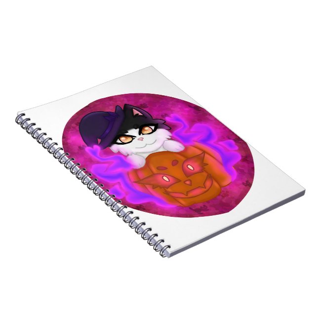 Caderno Espiral Pumpkin Cat (Lado Direito)