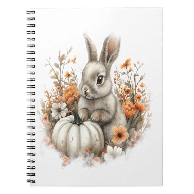 Caderno Espiral Pumpkin De Camisa De Bunny (Frente)