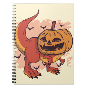 Caderno Espiral Pumpkin Dinossaur T-Rex
