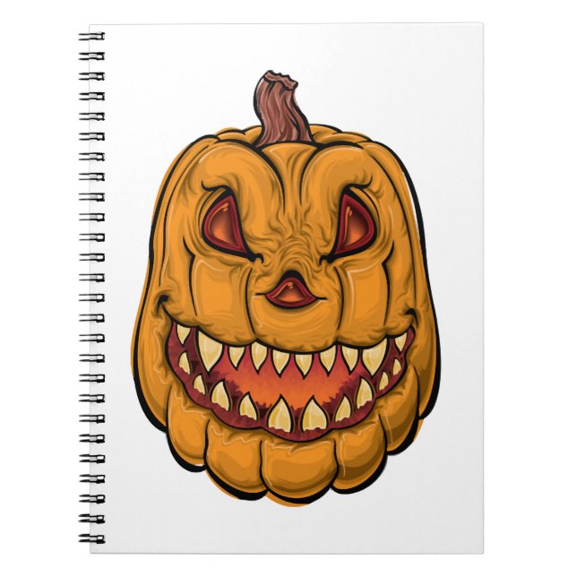 Caderno Espiral Pumpkin Halloween (Frente)
