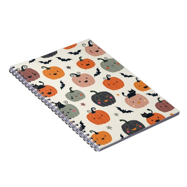 Caderno Espiral Pumpkin Pattern (Lado Direito)