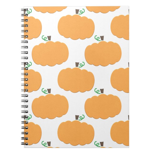 Caderno Espiral Pumpkin Pattern (Frente)