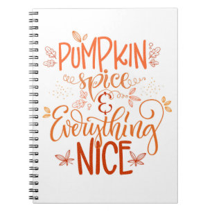 Caderno Espiral Pumpkin Spice e tudo de bom