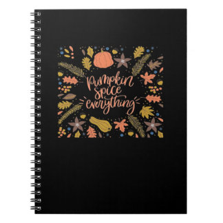 Caderno Espiral Pumpkin Spice Tudo Engraçado Design