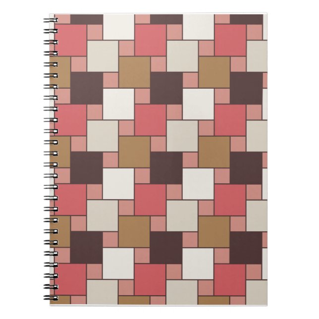 Caderno Espiral Pumpkin Spice Weave Patterno (Frente)