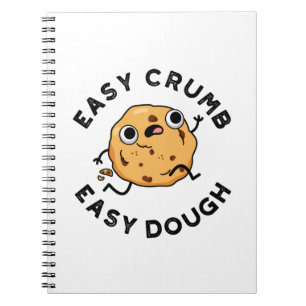 Caderno Espiral Pun de Biscoito Divertido Massa Fácil Migalha Fáci