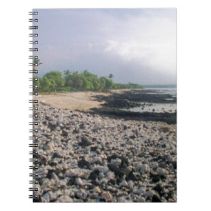 Caderno Espiral Punalu "Sand Beach Hawaii Big Island"