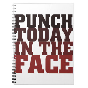 Caderno Espiral Punch hoje na cara do ditado motivacional