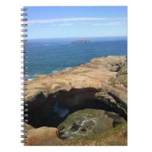 Caderno Espiral Punchbowl & Otter Rock do Diabo, OR