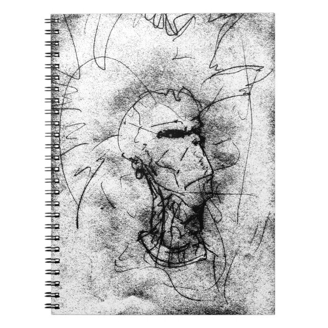 Caderno Espiral Punk Rocker com Moicano (Frente)