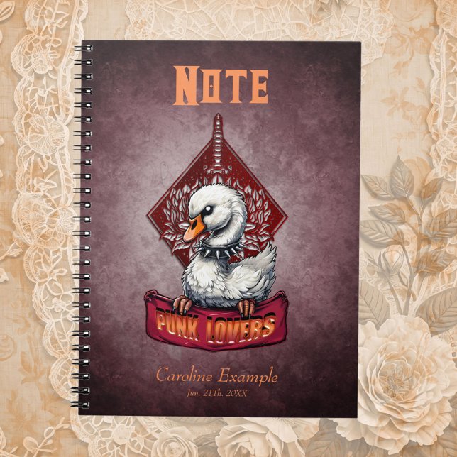 Caderno Espiral Punk Swan: O rebelde preso. (Criador carregado)