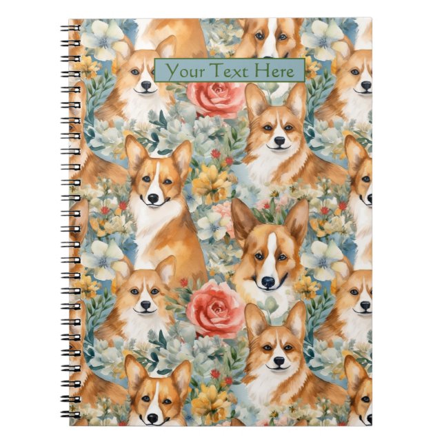 Caderno Espiral Puppy Personalizado Adorável (Frente)