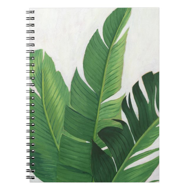 Caderno Espiral Pura Vida - Folhas Tropicais (Frente)