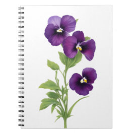 Caderno Espiral Purple Pansy