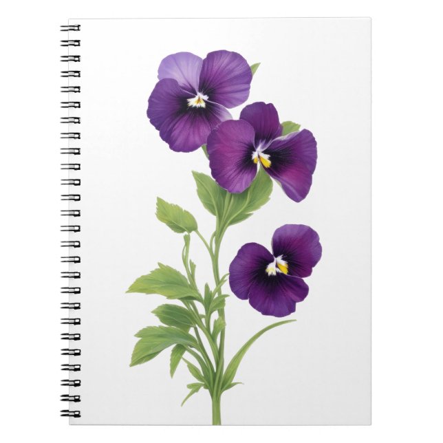 Caderno Espiral Purple Pansy (Frente)