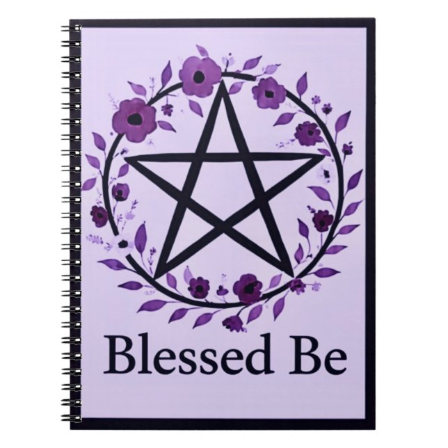 Caderno Espiral PurpleBlessedBe (Frente)