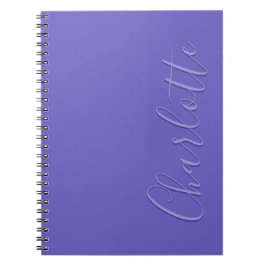 Caderno Espiral Púrpura Chic Moderna Personalizada