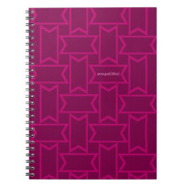 Caderno Espiral Púrpura e Pinks para Mulheres em Tecnologia