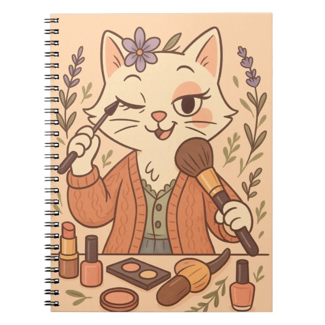 Caderno Espiral Purrfectly Messy Notes (Frente)