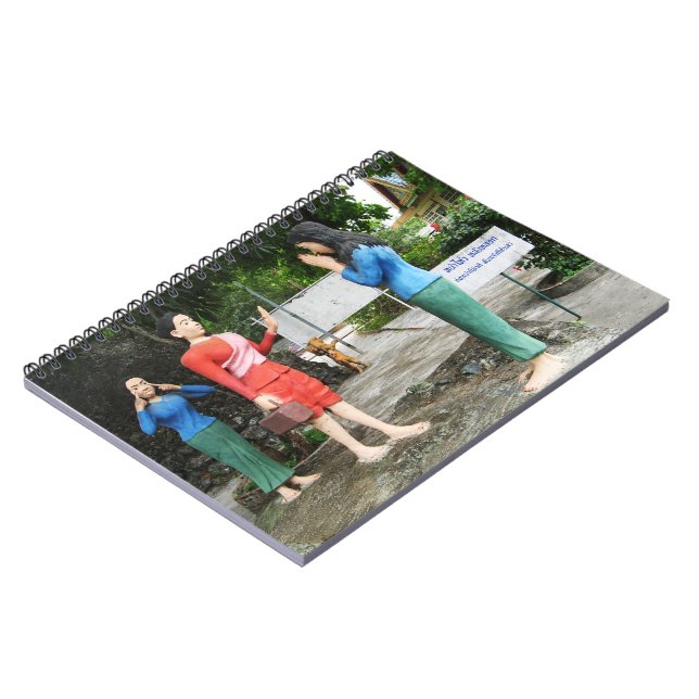 Caderno Espiral Puxando Rostos Para Trás (Left Side)