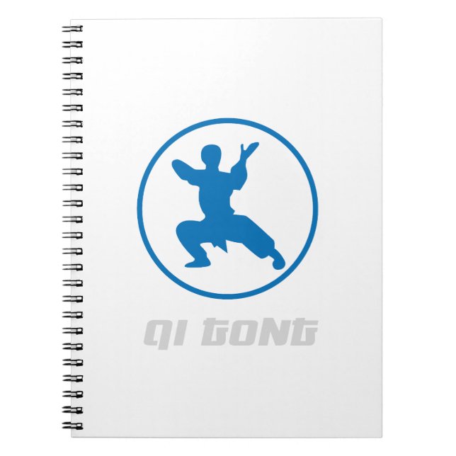 Caderno Espiral Qigong Martial Arts Design (Frente)