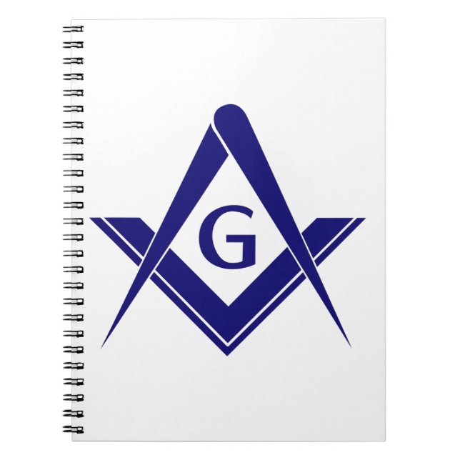 Caderno Espiral Quadrado & compassos modernos (Frente)