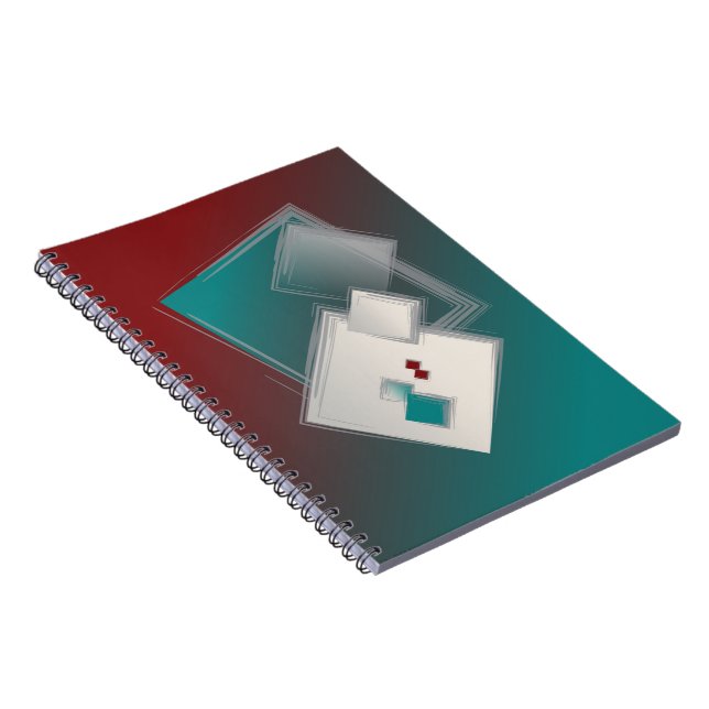 Caderno Espiral Quadrados Fibonacci Reproduzíveis (Lado Direito)