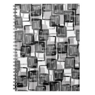 Caderno Espiral Quadrados monocromáticos