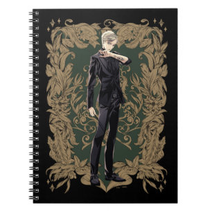 Caderno Espiral Quadro de Ornamentado Anime Draco Malfoy
