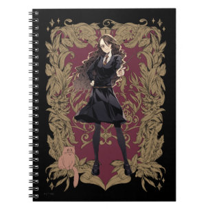 Caderno Espiral Quadro de Ornamentado Hermione Granger