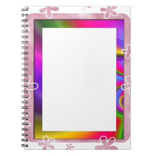 CADERNO ESPIRAL QUADRO FLORAL DA FOTO