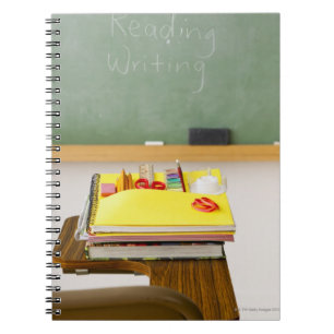 Caderno Espiral Quadro na sala de aula