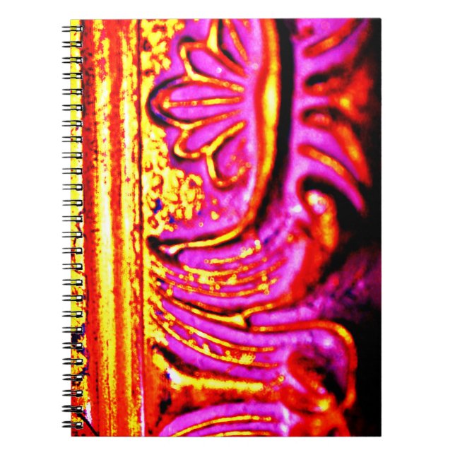Caderno Espiral Quadro Rosa (Frente)
