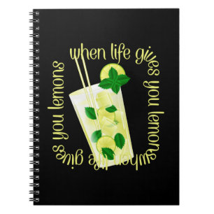 Caderno Espiral Quando A Vida Te Dá Limões